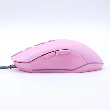 2400Dpi Laidinio Žaidimų Pelės Silent Spalvinga Žėrintis Pelės Rožinė Graži Mergina Pelės PC Nešiojamas Žaidimų Priedai