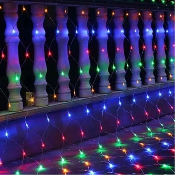 24V 3M x 2M LED Girliandą Net Šviesos String Fėja, Kalėdų Dekoracijos, Vestuvių Sodas Žibintai Šalis Atostogų Lauko Apšvietimas