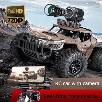 25 KM/H Elektros High Speed Lenktynių RC Automobilis su WiFi FPV 720P HD Kamera 1:18 Nuotolinio Valdymo Radijo bangomis Lipti Off-Road Buggy Sunkvežimių Žaislai