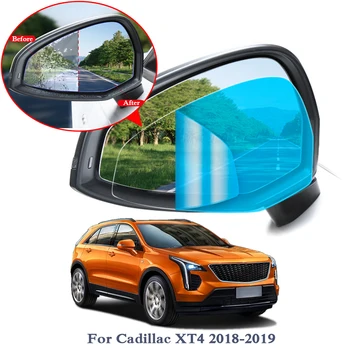 2VNT Anti Rūko Automobilio Langą skaidri Plėvelė, Automobilio galinio vaizdo Veidrodis Apsauginės Plėvelės Cadillac XT4 XT5 2016-2019 Vandeniui Automobilių Lipdukai