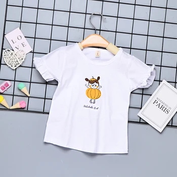 2vnt Baby Girl Drabužiai Naujagimiams Mergina Rudenį Komplektus Blyksnius Rankovės Animacinių filmų T-shirt Viršūnes+Dirželis Dot Spausdinti Šortai Mados Rinkiniai