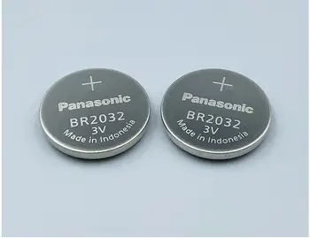 2vnt/daug Panasonic BR2032 BR 3V 2032 Li-ion Baterija ir Aukštos temperatūros Mygtuką Monetos Baterijų Elementų