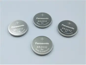2vnt/daug Panasonic BR2032 BR 3V 2032 Li-ion Baterija ir Aukštos temperatūros Mygtuką Monetos Baterijų Elementų