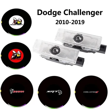 2vnt LED Automobilio Duris Sveiki Lazerinis Projektorius Logotipas Šviesos Dodge Challenger 3 2010 2011 2012 2013 2016 2017 2018 2019