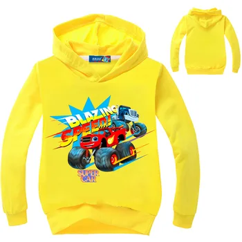 3-16 metų cartoon vaikų drabužiai, spausdinimo ilgomis rankovėmis berniukui hoodie jaunimo mados marškinėliai porą tiktų geltona