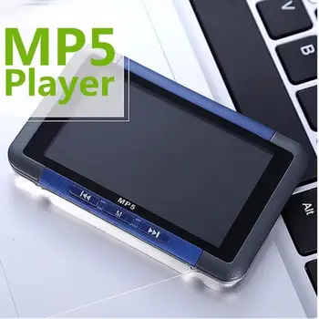 3 colių Plonas LCD HD 720P MP5 Video Music Media Player, FM Radijo 1280 x 720 Palaikymas MP3, AAC, WMA, FLAC, WMV, MIC Įrašymas