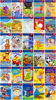 30 Knygų 4-12 metų Žingsnis į Skaitymo lygis 1 Vaikų anglų kalbos vadovėlis ankstyvojo ugdymo knyga anglų Knygelių