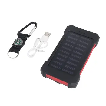 30000mAh Saulės Baterija Nešiojamas Įkroviklis USB Dual Išorės Baterija Ilgalaikis, Didelio galingumo Mobiliojo Telefono Saulės PowerBank