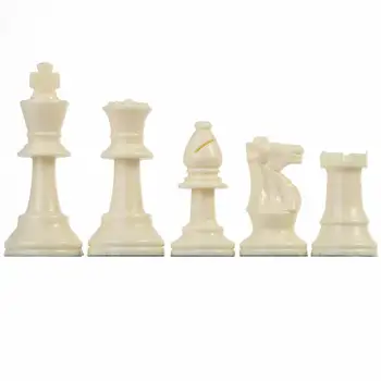 32 Vnt Tarptautinės Šachmatų Chessmen Nustatyti 64/77MM White & Black Pasaulio Šachmatų Žaidimas Baigtas Plastiko Chessmen Rinkiniai