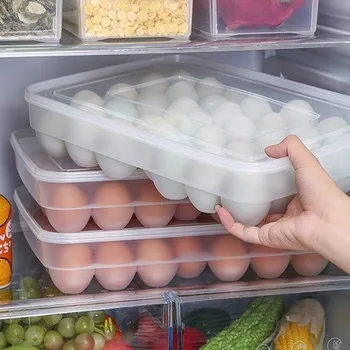 34 kiaušinių laikymo dėžutė namų ūkio plastikiniai virtuvės šaldytuvas, švieži, konteineris gali būti sukrauti padengti apdailos lauke ZP7191510