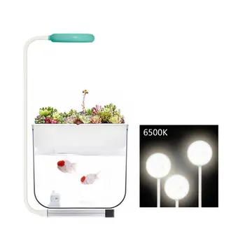 360 Laipsnių Mini LED Šviesos Akvariumo Žuvų Bakas Vandens Augalų Auga USB Mokestis