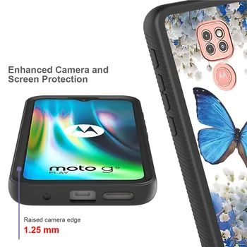 360 viso Kūno Apsaugą, 3 in 1 Telefonų Atveju, Motorola Moto Vieną Sintezės Plius G9 Žaisti E7 Plius E6S 2020 m. Vienas G 5G Plius Galinį Dangtelį
