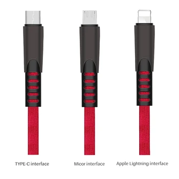 3A greito įkrovimo kabeliu USB Tipo C Micro Apple 1 m greita įkrovimo kabelis Samsung 