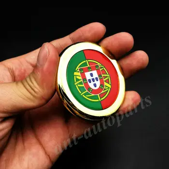 3D Aukso Portugalija portugalijos Vėliava Automobilio Logotipas Ženklelis Motociklo Dujų Bako Lipdukas