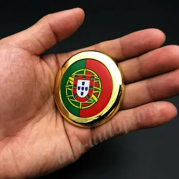 3D Aukso Portugalija portugalijos Vėliava Automobilio Logotipas Ženklelis Motociklo Dujų Bako Lipdukas