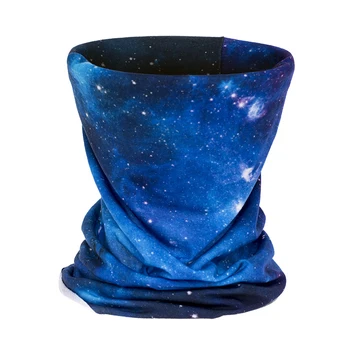 3D Blue Galaxy Lankelis Dviračių Multi Funkcinis Vamzdinės Magija Veido Kaukė, Vamzdelis Žiedas Šalikas Bandana