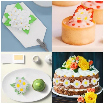 3D Daisy Gėlių Silikono Formų Minkštas Amatų Tortas, Saldainiai, Šokoladas Sugarcraft Ledo Konditerijos Kepimo Įrankis Pelėsių k939