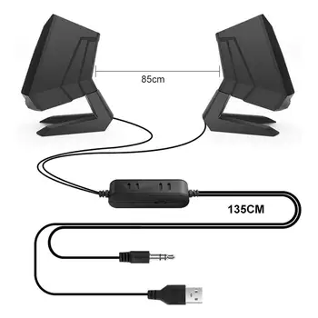 3D Darbastalio Garso Garsiakalbio Pažangi Triukšmo Mažinimo Nešiojamas USB Nešiojamas Stereo Garsiakalbis