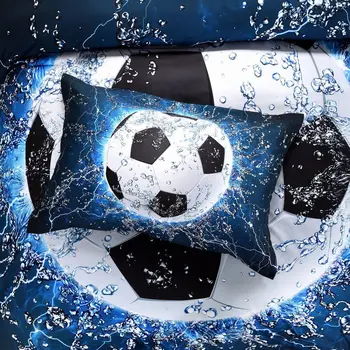 3D Futbolo Spausdinti Vaikai Patalynės Komplektas Antklode Padengti Užvalkalai Antklodė/Šalikas Dangtis
