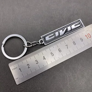 3D Metalo Pultelio Klavišą Grandinės Žiedas paketų prižiūrėtojų raktinę Raktų pakabukas Honda CIVIC SUTARIMU Raidžių Logotipas 