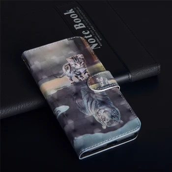 3D Tapyba Flip Case For Samsung Galaxy Note 20 Ultra 10Plus 9 10 Pro S20 Ultra S8 S9 S10 E Plius 10 Pastaba Lite J2 Core 2020 Atveju