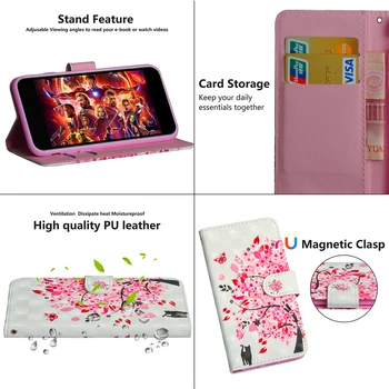 3D Tapyba Flip Case For Samsung Galaxy Note 20 Ultra 10Plus 9 10 Pro S20 Ultra S8 S9 S10 E Plius 10 Pastaba Lite J2 Core 2020 Atveju