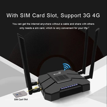 3g 4g maršrutizatorių sim kortelės su 4g modemu, wifi, sim kortelės lizdas lte maršrutizatorių 4*5dbi didelis pelnas antena 