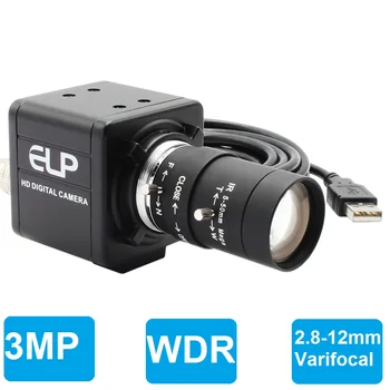3MP/2MP, WDR 100dB High dynamic H. 264 Aptina AR0331 2.8-12mm Varifocal Lens kamera Su Skaitmeninio Garso MIC Atgal šviesos Surinkimo