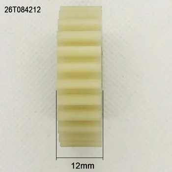 3pcs 26 dantų 42mm PA66 nailono plastiko, 8mm, išgręžiamos skylės 12mm storio elektrinių dviračių motorinių dviračių sankabos pavarų dėžė pavaras