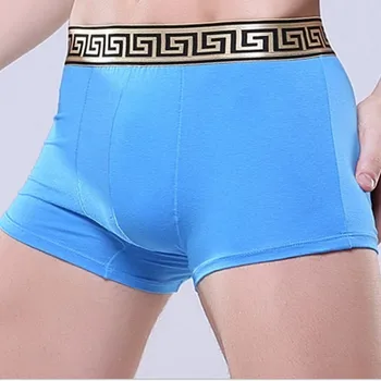 3pcs/daug didmeninės kainos sexy men ' s underwear boksininkų, Komfortą spalvotų boksininkų vyrų pigūs Azijos dydžio Karšto pardavimo