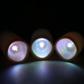 3Pcs/set Besikeičiančių Spalvų LED Šviesos Žvakės Nuotolinio Valdymo Flameless Vaško Žvakė Dramblio kaulo Žvakių šviesos Šalis, Namo Kambaryje Apdaila