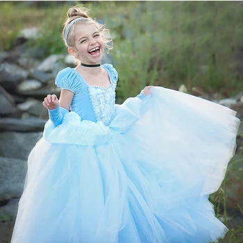 4 7 8 9 10 Metų Fancy Dress Vaikų Cosplay Kostiumų Princesė Merginos Kalėdų Helovinas Šaliai Vaidmuo Žaisti Suknelės