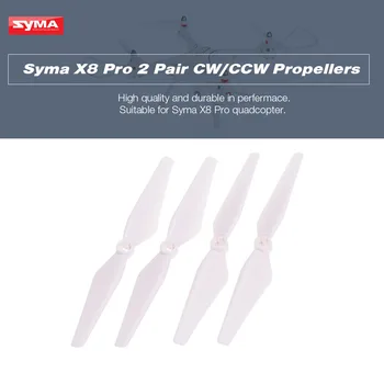 4 Poros Originalus Syma X8 Pro CW CCW Sraigtai RC už Sraigto Syma X8 Pro RC Drone Quadcopter
