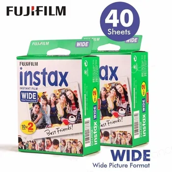 40 Filmų Fujifilm Instax Platus Instant White Krašto Fuji Fotoaparatas 100 200 210 300 500AF Lomografia nuotrauka