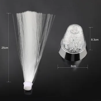 41cm plotis optinio pluošto šviesos su valdikliu spalvinga pmma plastiko led optinio pluošto ABS kristalų apšvietimo lempos, IL