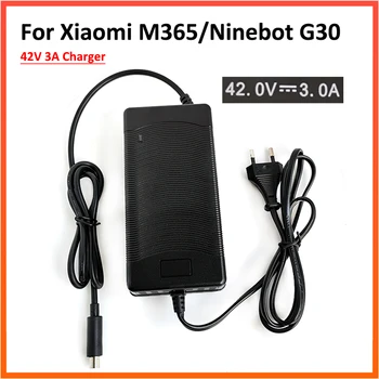 42V 3A Įkroviklio Xiaomi Mijia M365 už Ninebot Max G30 Paukščių/Kalkių Elektros Kickscooter Priedai