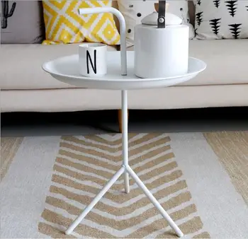 45*68CM Nešiojamų tvarkomi arbatos stalo stoving lako Geležies meno pusėje stalo Kavos staliukas
