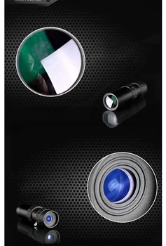 4K 10-300X40mm Super Artinimo Zoom Monokuliariniai Žiūronus, Teleskopą /Trikojis & Įrašą Nustatyti Medžioklės Kameros Lauko Fotografuoti