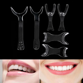 4pcs/6pcs Dantų Dantų Intraoral Lūpos, Skruosto Susitraukimo Burną Peilis Nustatyti, Ortodontinis Petnešomis Padėklai Odontologijos Įranga