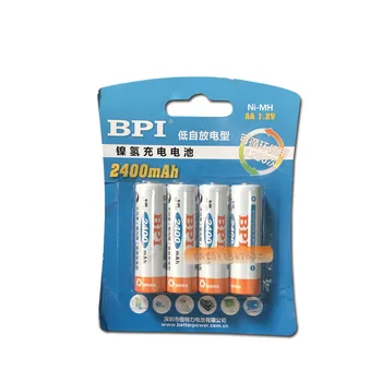 4pcs/daug BPI AA 2400mAh 1.2 V NI-MH baterija high-end fotoblykstės sąsiuvinis aukštos kokybės mobilus