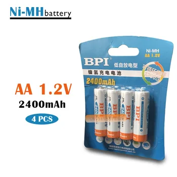 4pcs/daug BPI AA 2400mAh 1.2 V NI-MH baterija high-end fotoblykstės sąsiuvinis aukštos kokybės mobilus