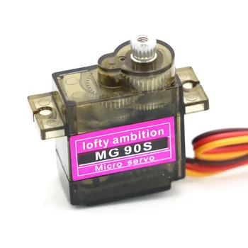 4pcs/daug Originalių didingų užmojų MG90S 9g Metal Gear Atnaujintas SG90 Skaitmenine Mikro Actuators Pažangaus Transporto Sraigtasparnis Boart Automobilį