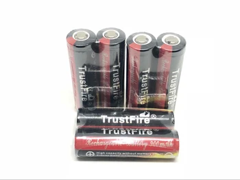 4pcs/daug TrustFire 14500 3.7 V 900mAh Ličio Baterija, Įkraunamas Baterijas su PCB Apsaugos Valdybos Fotoblykstės Fakelas
