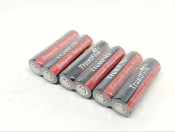 4pcs/daug TrustFire 14500 3.7 V 900mAh Ličio Baterija, Įkraunamas Baterijas su PCB Apsaugos Valdybos Fotoblykstės Fakelas