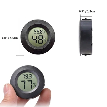 5-Pack Mini Termometras su Drėgmėmačiu Skaitmeninis LCD Ekranas Kambario Temperatūros ir Drėgmėmačiu Namų Biuro Drėkintuvas Humidifie