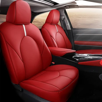 5-Sėdynė Visiškai Apsuptas Automobilių Sėdynių užvalkalai Nustatyti Toyota Camry 2018-2021 Auto Interjero Pagalvėlė Raštas Priedai
