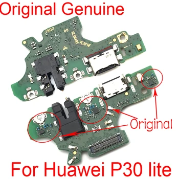 5 Vnt. jungtis Įkrovikliui Doko Jungtis, Flex Kabelis su Mikrofonu Valdybos Huawei 30 Lite 30 Pro USB Įkrovimo atsarginės Dalys
