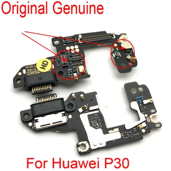 5 Vnt. jungtis Įkrovikliui Doko Jungtis, Flex Kabelis su Mikrofonu Valdybos Huawei 30 Lite 30 Pro USB Įkrovimo atsarginės Dalys