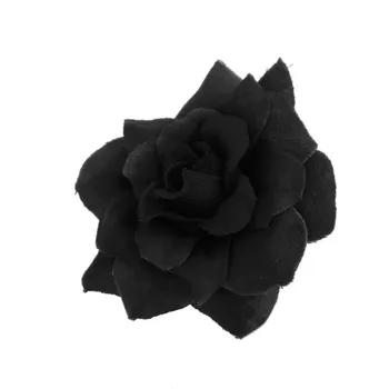 50 vnt Šilko Rožės Dirbtinis Vestuves, Klipai, Vestuvių Papuošimas, Gėlių Galvos (juoda)