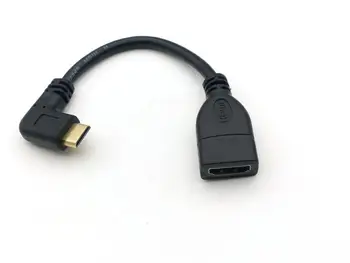 50PCS Mini HDMI suderinamus male HDMI female kabelio HDTV 1080p PS3 HTC Evo Vedio